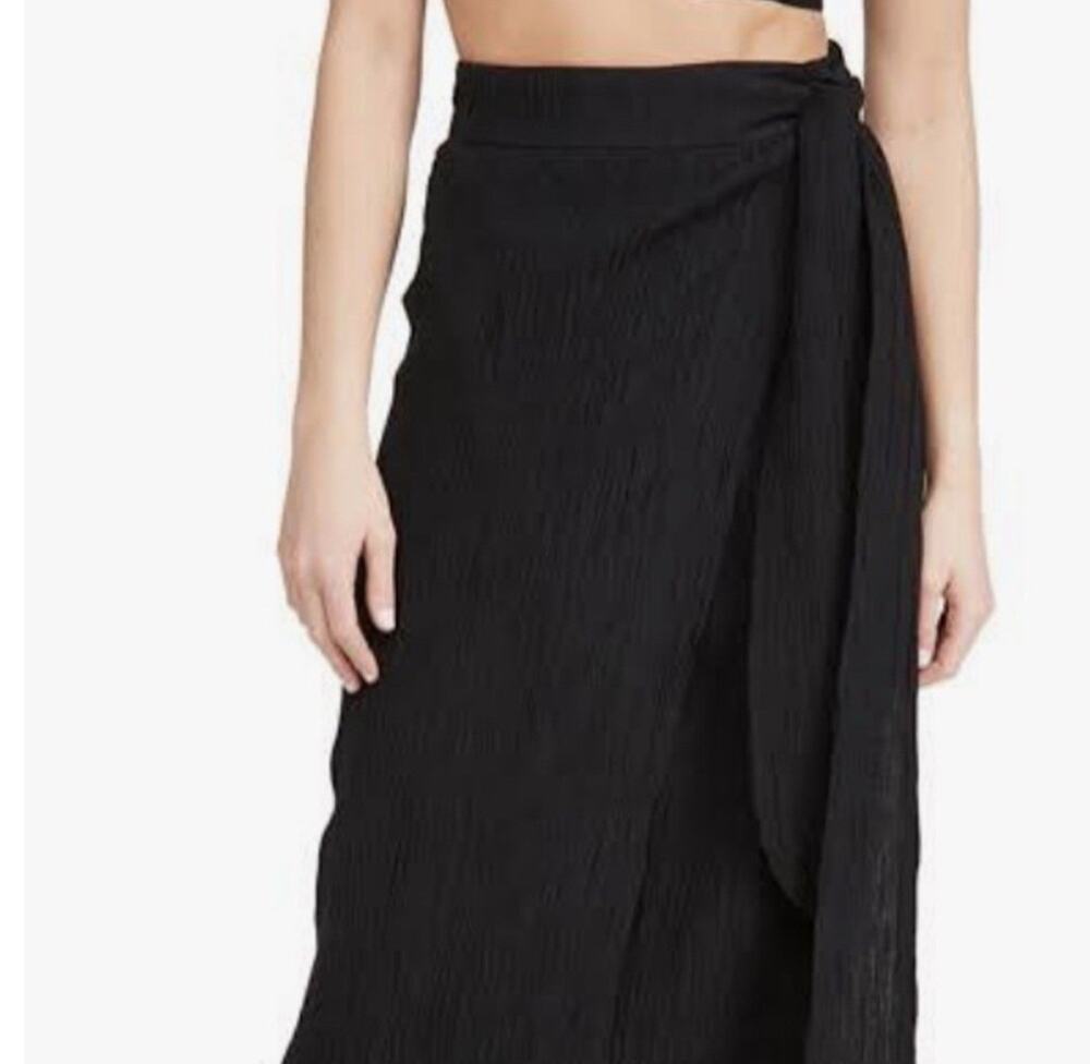Mara Hoffman Swim Resort Beach Gauze Maxi Wrap Skirt Tie Waist Coverup Small